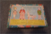 Antique Toy Orphan Annie Bisque Figures Set in Box
