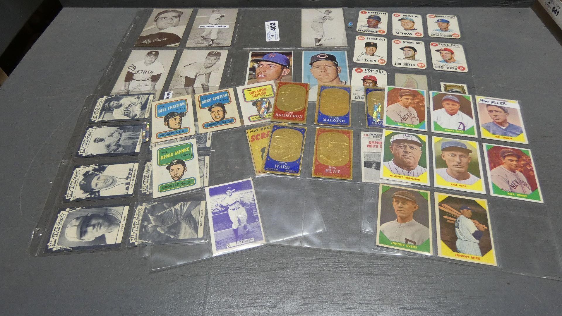 Assorted Vintage Baseball Cards