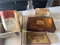 Excalibur, R.G. Sun Babies, vintage cigar boxes,