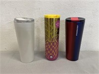 Lot of 3 Starbucks Tumblers