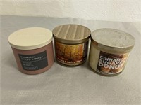 Lot of 3 Bath & Body Works Candles