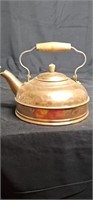 Vintage Revere copper tea kettle 7.5" diameter.