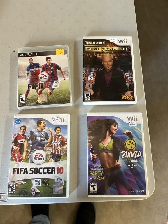 1 PS3 & 3 WII GAMES