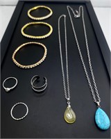 9 PCS mixed fashion jewelry lot