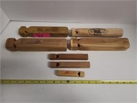 Various Wooden Train Whistles