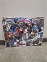 29x23 Framed Train Collage Picture