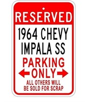 New (2) FemiaD Metal Signs 1964 64 Chevy Impala