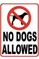 New No Dogs Allowed Sign Safety Sign Danger Sign