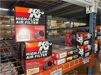(22)pieces including K&N high flow air filters
