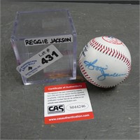 Reggie Jackson Signed Baseball w/ CAS
