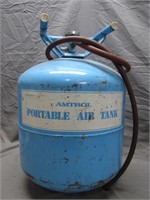 Vintage Blue Amtrol Portable Air Tank