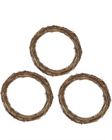 Like New 3 Pack 12 Inch Grapevine Wreaths Natural