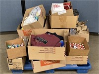 Various Boxes of Shoes/Clothing, Energy Drinks
