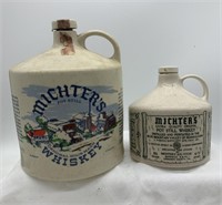 Pair Michter's Pot Still Sour Mash Whiskey Jug