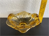 Early Amber Glass Bowl