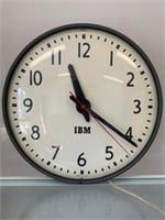 Vintage 1950s IBM Industrial School Clock 13"