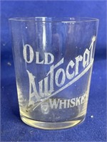 Old Autocrat Whiskey shot glass