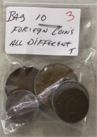 (BAG OF 10) ***DIFFERENT*** FOREIGN COINS