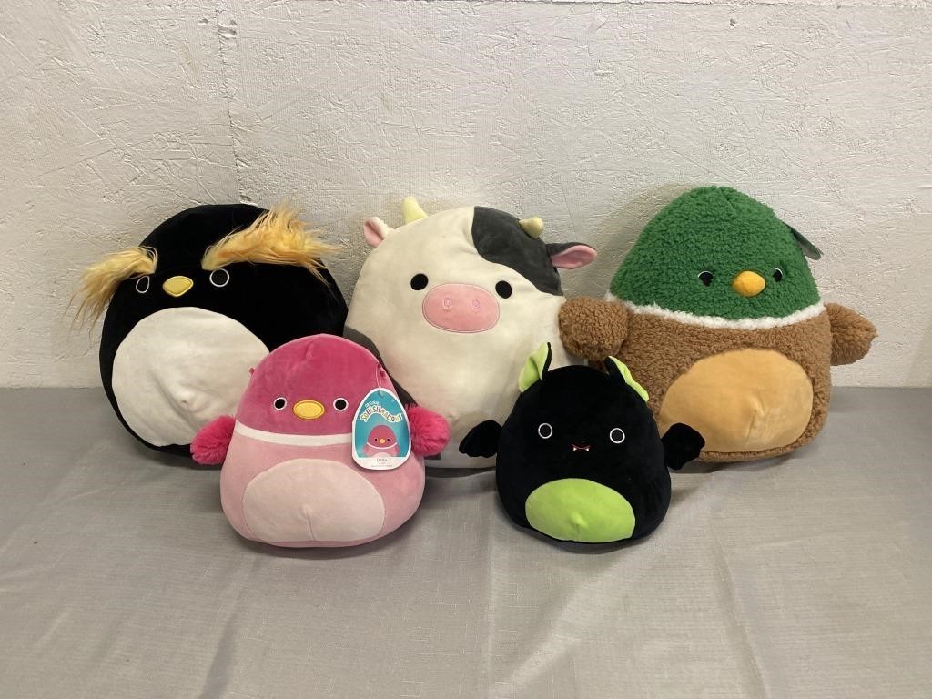 5 Squishmallow Plushies