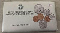 1989 U.S.A. "P&D" MINT SET