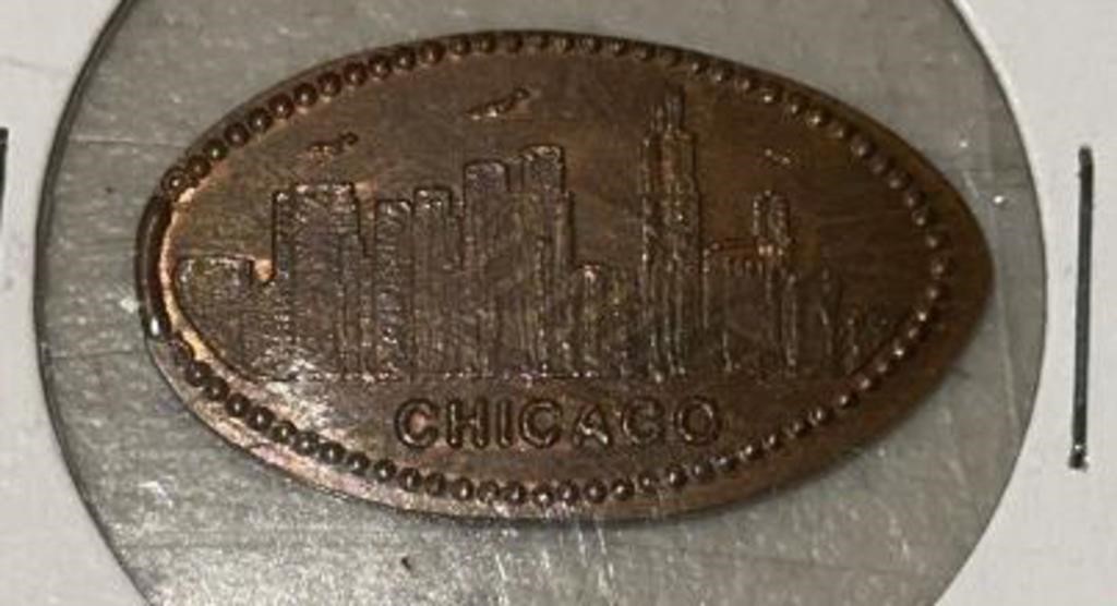 "CHICAGO" ***ELONGATED*** CENT