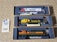 3 Athearn Miniatures Engines SD40-2 Snoot PWR - BN