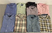 9 Men’s Button Up Shirts Size L&XL