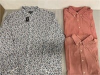 Lot of 3- Men’s Button Down Dress Shirts- XXL