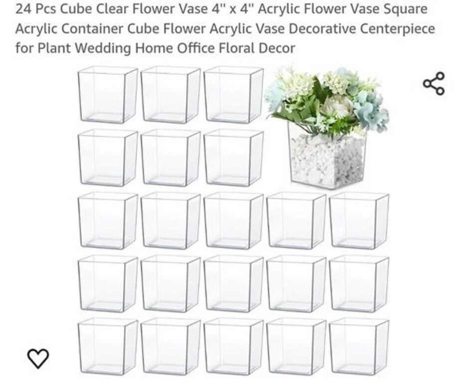 MSRP $54 21 Cubed Flower Vases