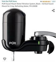 MSRP $25 Pure Faucet Mount Water Filtration System