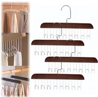 MSRP $20 8 Pack Wood Hangers Ties, belts