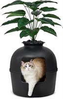 MSRP $100 Fake Plant Urn Kitty Litter Box