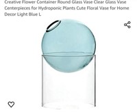 MSRP $17 Round Glass Vase