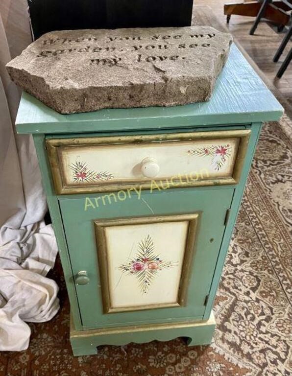 PAINTED END TABLE