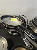LOT OF LARGE  FRY PANS