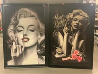 2 Marilyn Monroe prints. 27x40 inches each