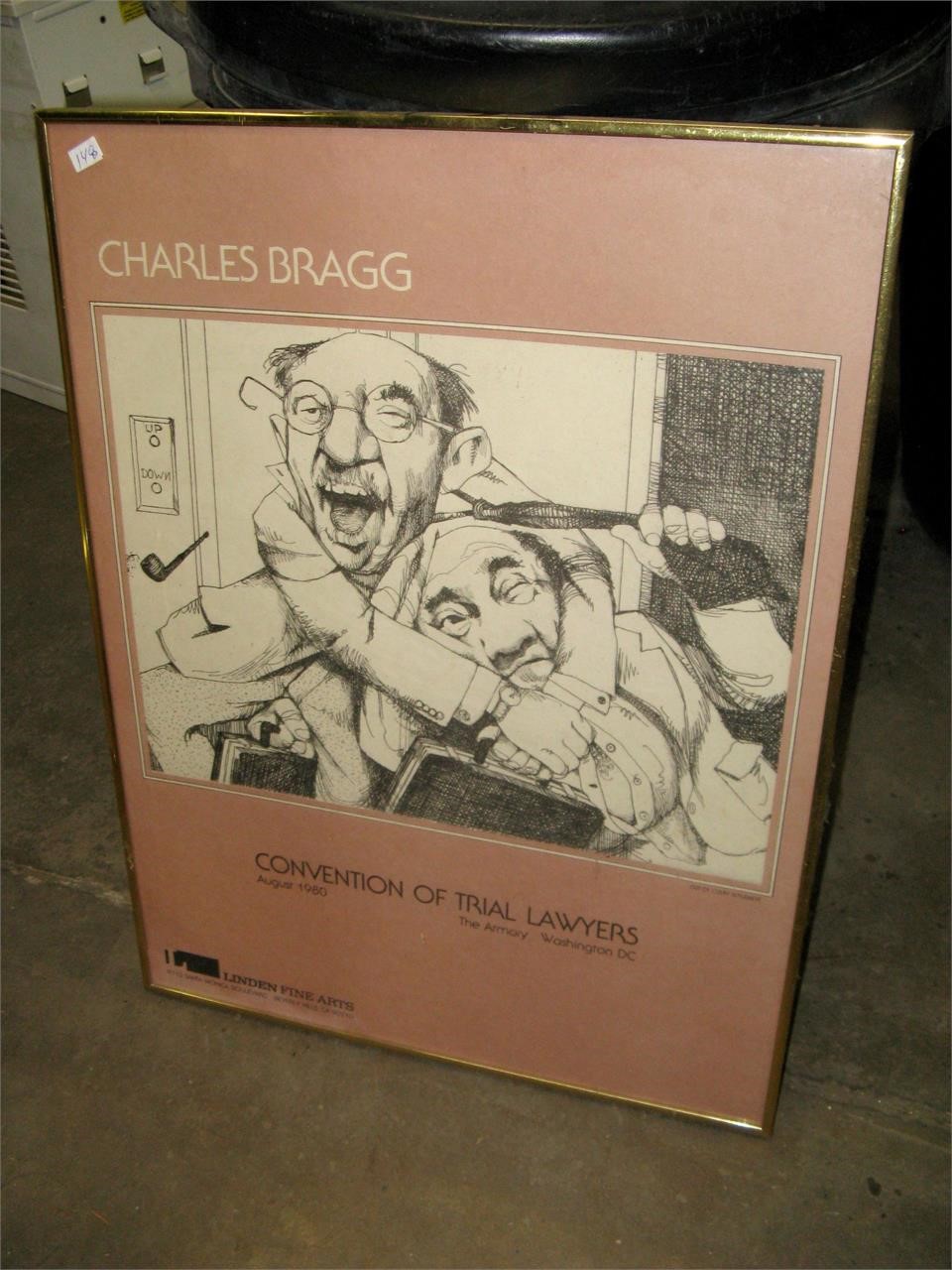 1980Charles Bragg TrialLawyersPoster 18 1/4x24 1/4