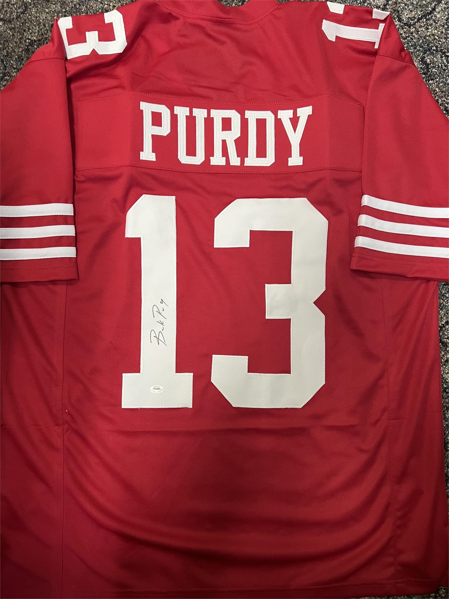 49ers Brock Purdy Signed Jersey with COA