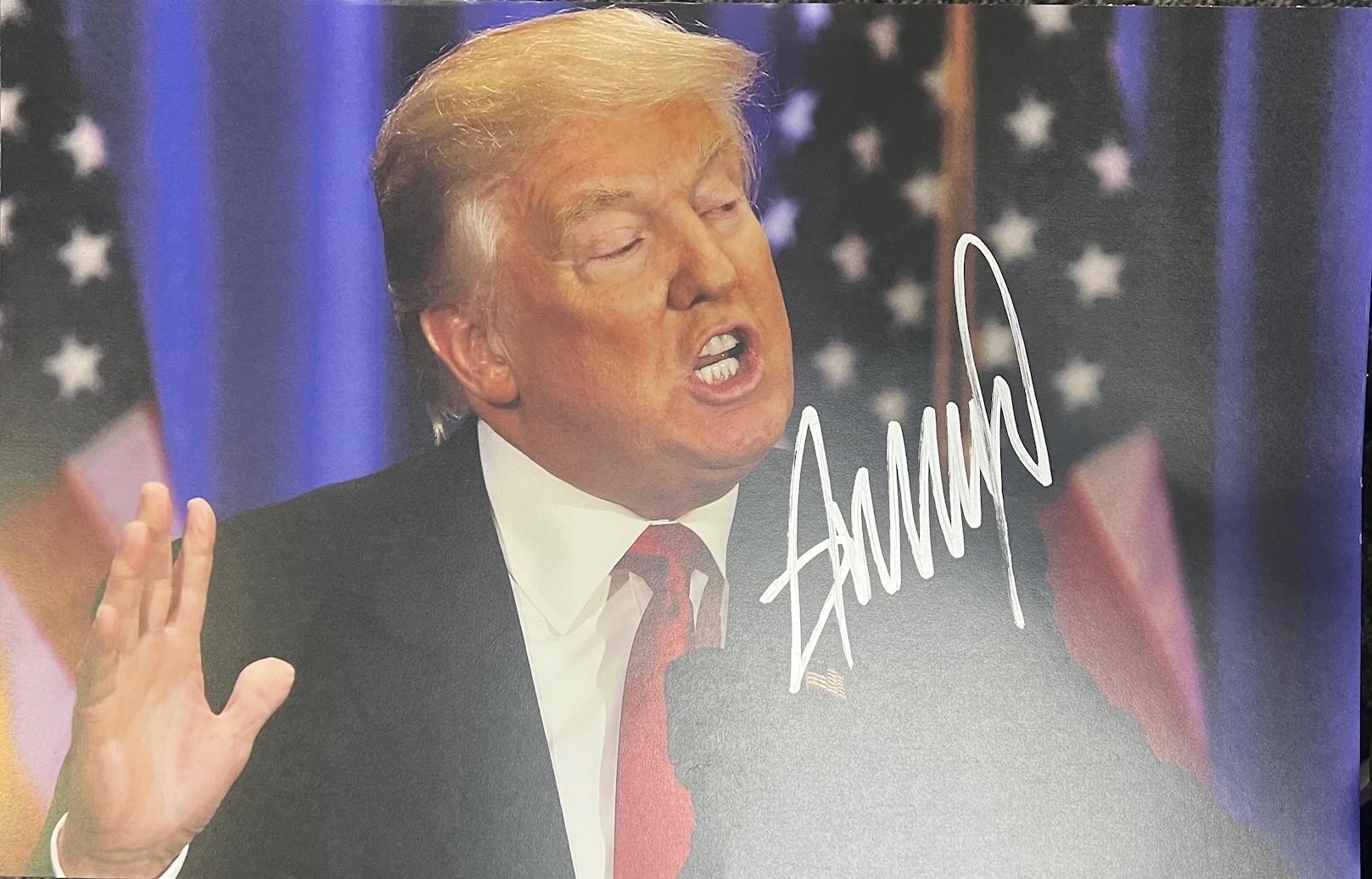 Donald Trump Signed 11x17 with COA