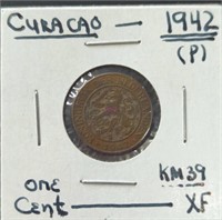 1942 Curacao coin