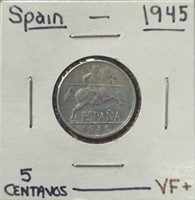 1945 Spanish coin