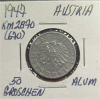 1947 Austrian coin