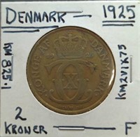1925 Denmark coin