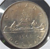 Uncirculated 1968 Canadian dollar