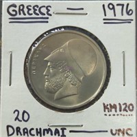 Uncirculated 1976 Greek coin