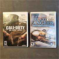 Wii Games - Call of Duty & Blazing Angels