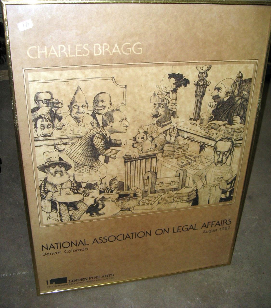 1982 CharlesBragg LegalAffairsPoster 18 1/4x24 1/4