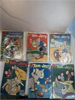 Lot Of 6 Vintage Dell Tom And Jerry Classics