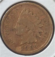 1904 indian head penny