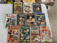 Lot Of 11 Vintage Dell Mickey Mouse And Donald